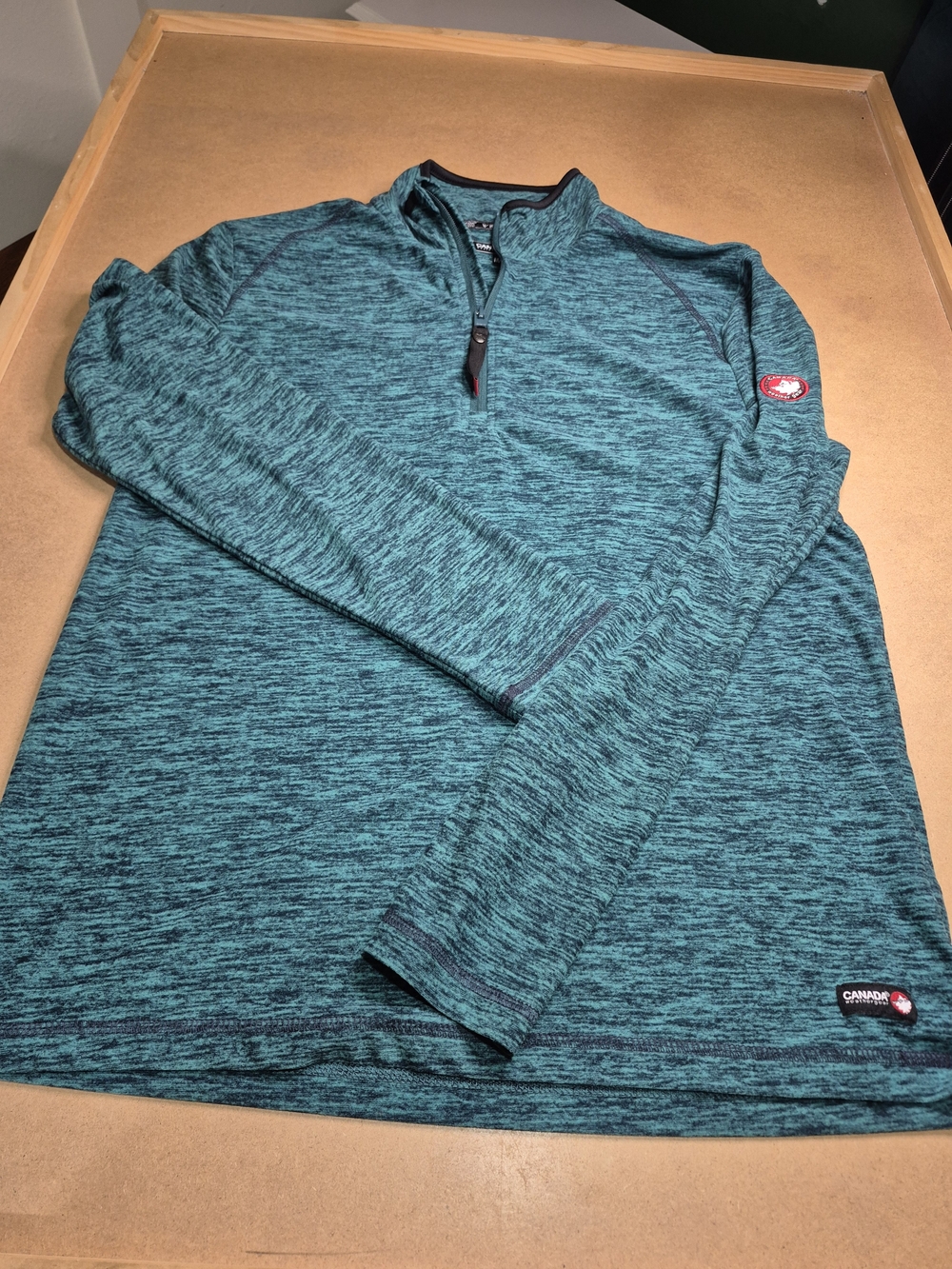 Canada Weather Gear Men's Teal Quarter-Zip Lightweight Jacket